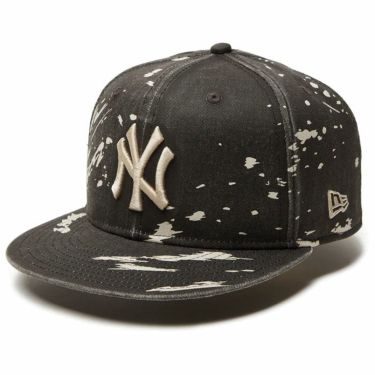 ニューエラ NEW ERA　フラットブリム キャップ 9FIFTY Dripping ニューヨーク・ヤンキース 14307460 ブラック　2024年モデル ブラック（14307460）