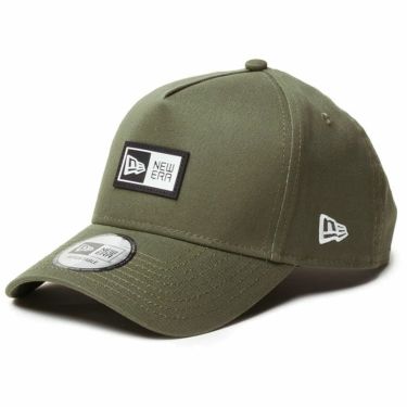 ニューエラ NEW ERA　キャップ 9FORTY A-Frame Rubber Patch ボックスロゴ 14307518 ニューオリーブ　2024年モデル  ニューオリーブ（14307518）