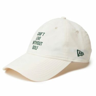 ニューエラ NEW ERA　レディース キャップ 9THIRTY ロングバイザー CAN’T LIVE WITHOUT GOLF 14326215 アイボリー　2024年モデル アイボリー（14326215）