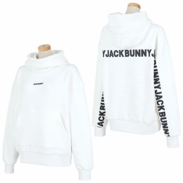 ジャックバニー Jack Bunny!!　レディース ロゴデザイン 裏フリース ストレッチ 長袖 プルオーバー フーディー 263-4262126　2024年モデル 詳細2