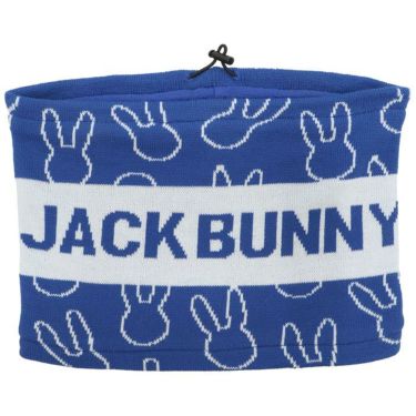 ジャックバニー Jack Bunny!!　ロゴジャガード ニット ネックウォーマー 262-4283003 110 ブルー　2024年モデル ブルー（110）