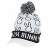 ジャックバニー Jack Bunny!!　ロゴジャガード うさぎ つば付き ニット キャップ 262-4287007 030 ホワイト　2024年モデル ホワイト（030）