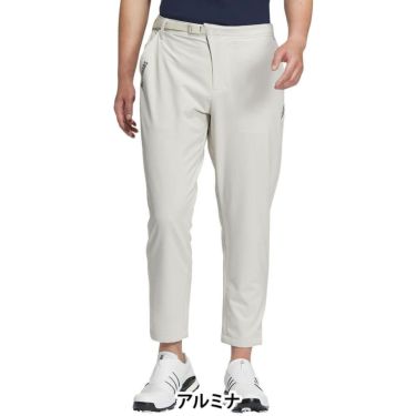 アディダス adidas　メンズ ロゴデザイン コードカオス テーパード ロングパンツ KSL83　2024年モデル アルミナ
