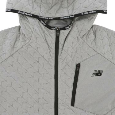 ニューバランスゴルフ　メンズ SPORT 防風 ロゴプリント 総柄キルト ストレッチ 長袖 フルジップ フーディー 012-4220003　2024年モデル 詳細5