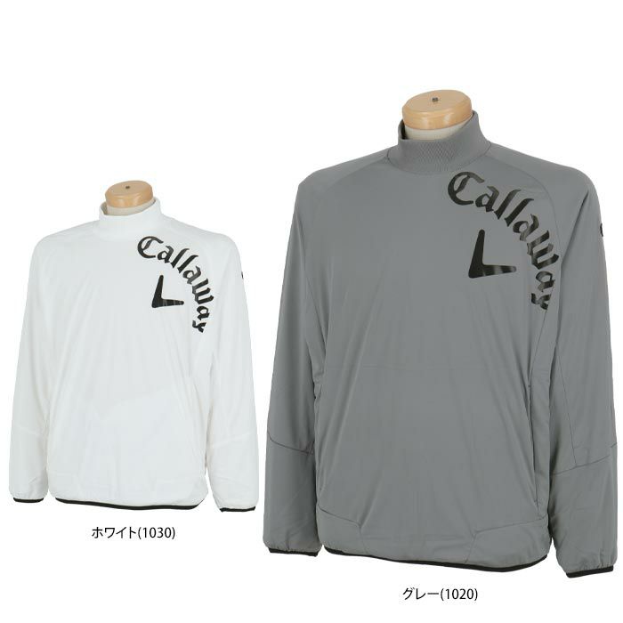 キャロウェイ Callaway　メンズ スターストレッチ メッシュ裏地 収納袋付き 長袖 プルオーバー モックネック ブルゾン C24215107　2024年モデル