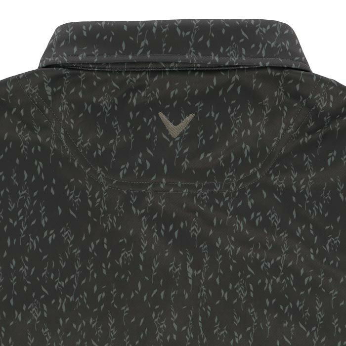 キャロウェイ Callaway　メンズ 総柄 裏起毛 長袖 ポロシャツ C24233113　2024年モデル 詳細4