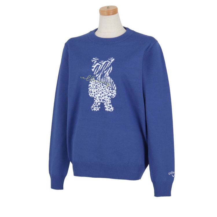 キャロウェイ Callaway レディース ベアジャカード 長袖 クルーネック