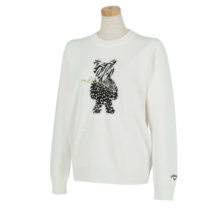 キャロウェイ Callaway レディース ベアジャカード 長袖 クルーネック