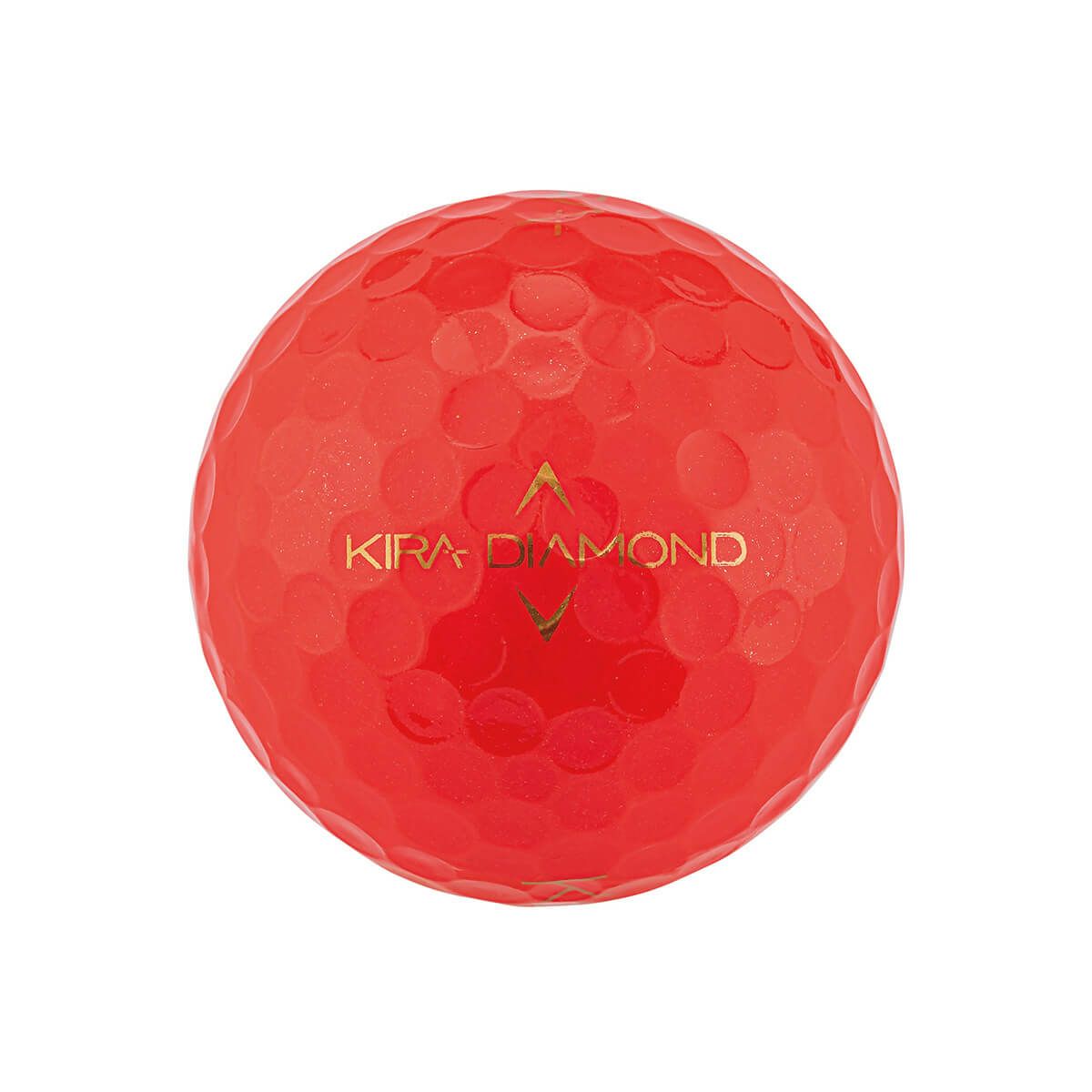 キャスコ　KIRA DIAMOND 2 キラ ダイヤモンド2 2024年モデル　ゴルフボール 1ダース （12球入り） レッド 詳細4
