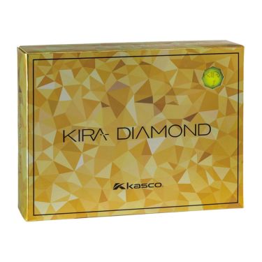 キャスコ　KIRA DIAMOND 2 キラ ダイヤモンド2 2024年モデル　ゴルフボール 1ダース （12球入り） イエロー 詳細1