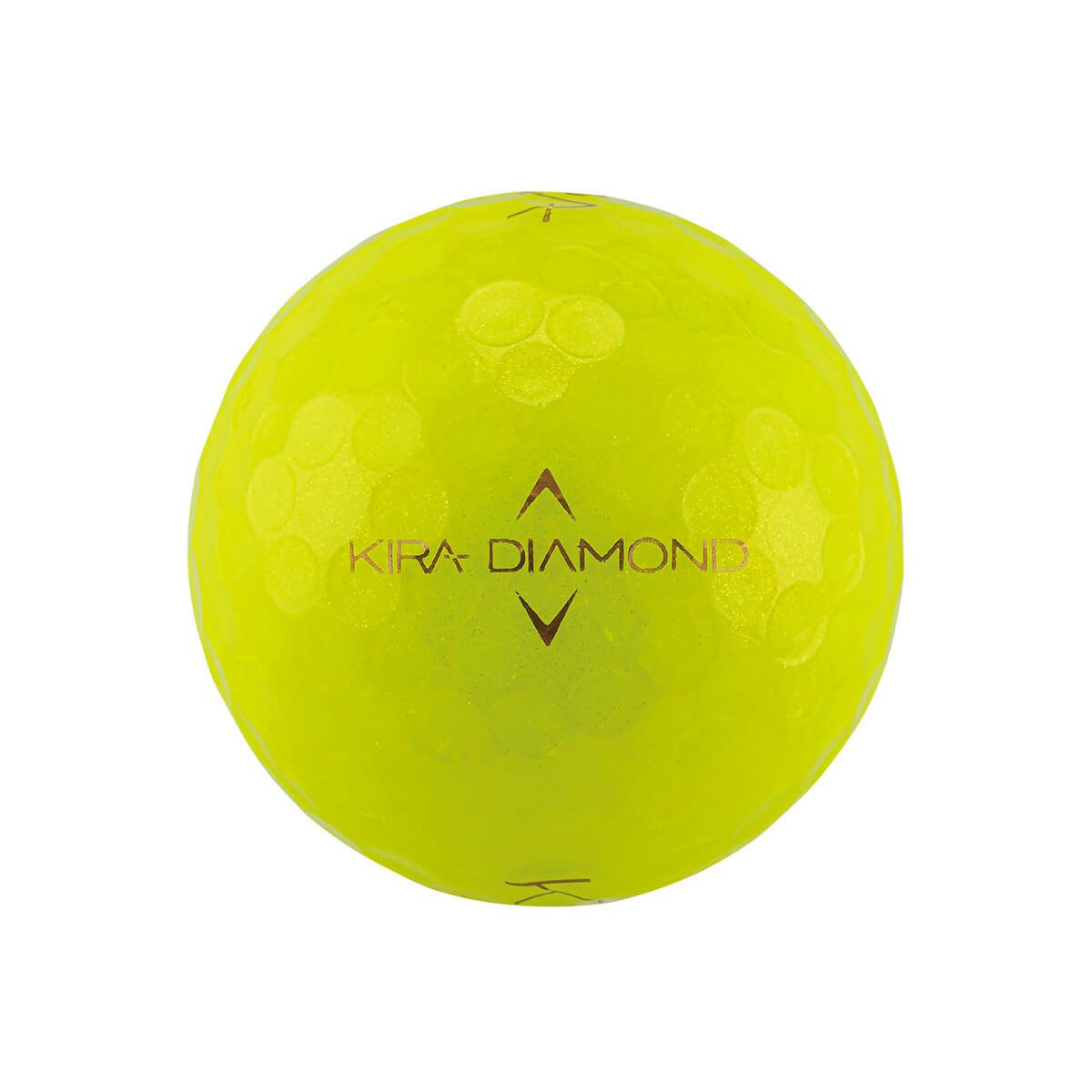 キャスコ　KIRA DIAMOND 2 キラ ダイヤモンド2 2024年モデル　ゴルフボール 1ダース （12球入り） イエロー 詳細4