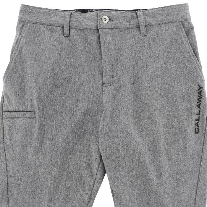 キャロウェイ Callaway　メンズ 撥水 ロゴ刺繍 裏起毛 8WAYストレッチ ロングパンツ C24226109　2024年モデル [裾上げ対応1●] 詳細3