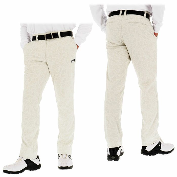 フィラ FILA　メンズ 防風 カモ柄 ボンディング 裏フリース テーパード ロングパンツ 784-313　2024年モデル 詳細2