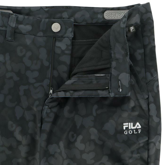 フィラ FILA　メンズ 防風 カモ柄 ボンディング 裏フリース テーパード ロングパンツ 784-313　2024年モデル 詳細4