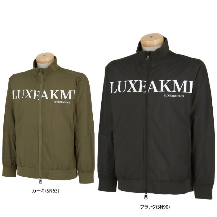 リュクスエイケイエムプラス　軽量 ロゴプリント 微起毛裏地 長袖 フルジップ ブルゾン LAO-24062　2024年モデル 詳細1