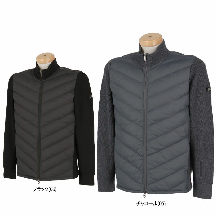 タイトリスト Titleist メンズ 撥水 生地切替 ニット 中綿入り 長袖 