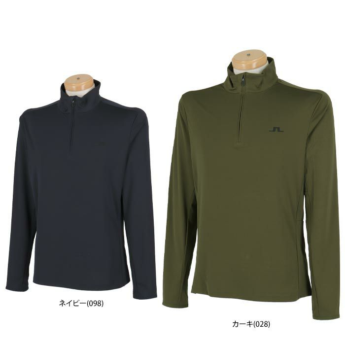 Jリンドバーグ J.LINDEBERG　メンズ 保温 サイドメッシュ切替 長袖 ハーフジップ モックネックシャツ 071-32912　2024年モデル 詳細1