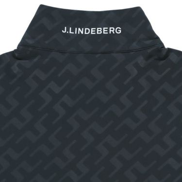 Jリンドバーグ J.LINDEBERG　メンズ 撥水 裏微起毛 総柄 サイドメッシュ切替 長袖 ハーフジップ モックネックシャツ 071-32918　2024年モデル 詳細4