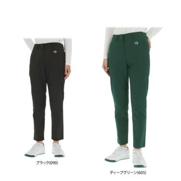 チャンピオンゴルフ ChampionGOLF　レディース ロゴ刺繍 コーデュラ ストレッチ ロングパンツ CW-AG201　2024年モデル 詳細1