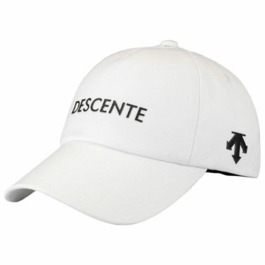 デサントゴルフ DESCENTE GOLF　メンズ ロゴプリント ダイヤルアジャスト キャップ DG4FCP00M WH00 ホワイト　2024年モデル ホワイト（WH00）