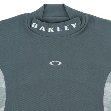 オークリー OAKLEY　メンズ ロゴプリント 生地切替 ストレッチ 長袖 モックネックシャツ FOA406963　2024年モデル 詳細6