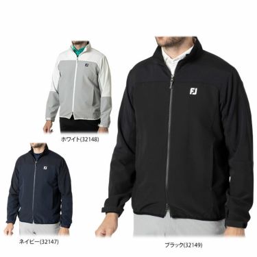 フットジョイ FootJoy　メンズ 撥水 ストレッチ 生地切替 長袖 フルジップ ジャケット FJ-F24-O11　2024年モデル 詳細1