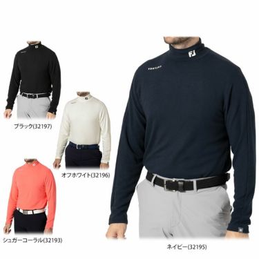 フットジョイ FootJoy　メンズ 起毛生地 保温 長袖 モックネックシャツ FJ-F24-S08　2024年モデル 詳細1