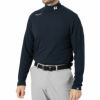 フットジョイ FootJoy　メンズ 起毛生地 保温 長袖 モックネックシャツ FJ-F24-S08　2024年モデル ネイビー（32195）