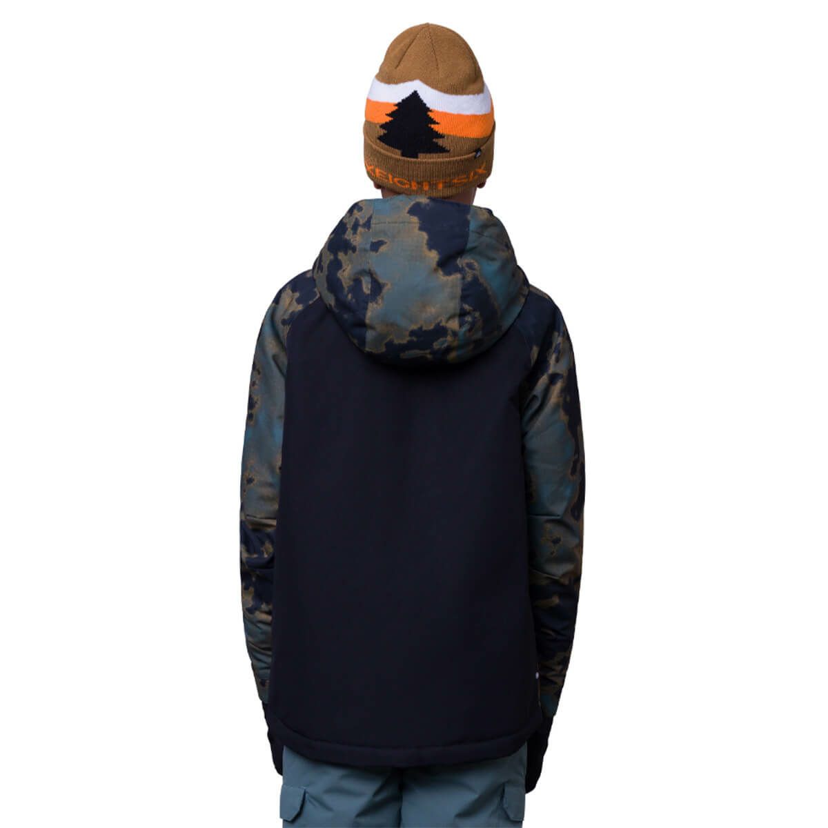 シックスエイトシックス 686　ジュニア スキーウェア ボーイズ ゲオ インシュレーテッド ジャケット GEO INSULATED JACKET M2W504-BNCB 2023-2024 BREEN NEBULA COLORBLOCK