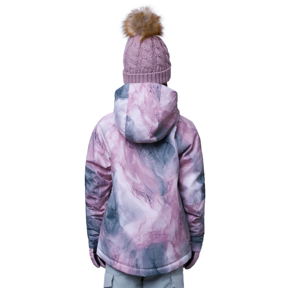 シックスエイトシックス 686　ジュニア スキーウェア ガールズ ハイドラ インシュレーテッド ジャケット HYDRA INSULATED JACKET M2W702-DMM 2023-2024 DUSTY MAUVE MARBLE