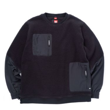 シックスエイトシックス 686　インナー コンパス エニタイムシェルパ クルーネック COMPASS ANYTIME SHERPA CREWNECK M3S903 2023-2024 BLACK