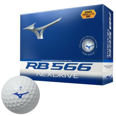 ミズノ MIZUNO　RB 566 NEXDRIVE ネクスドライブ ゴルフボール　1ダース（12球入り）　ホワイト 詳細1