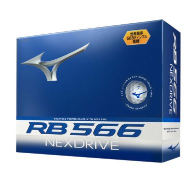 ミズノ MIZUNO　RB 566 NEXDRIVE ネクスドライブ ゴルフボール　1ダース（12球入り）　ホワイト 詳細2