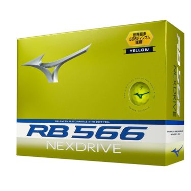 ミズノ MIZUNO　RB 566 NEXDRIVE ネクスドライブ ゴルフボール　1ダース（12球入り）　イエロー 詳細2