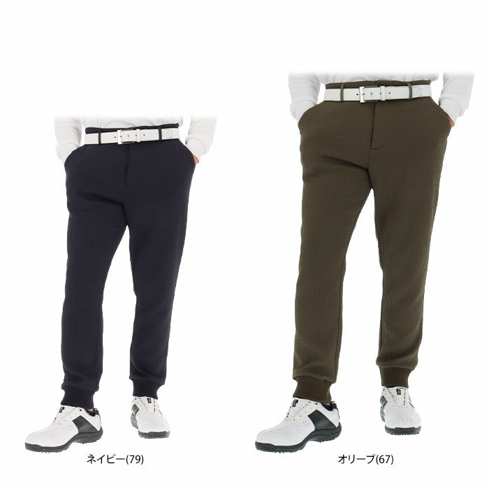 ユナイテッドアローズゴルフ メンズ ニット 生地切替 ジョガーパンツ