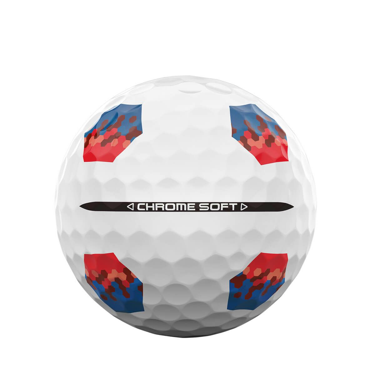 キャロウェイ　クロム ソフト トゥルートラック 2024年モデル　ゴルフボール 1ダース（12球入り） レッド/ブルー 詳細4