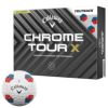 キャロウェイ　クロム ツアーX トゥルートラック 2024年モデル　ゴルフボール　1ダース（12球入り） トゥルートラック レッド/ブルー TRUTRACK-BLU/RED（ホワイト）