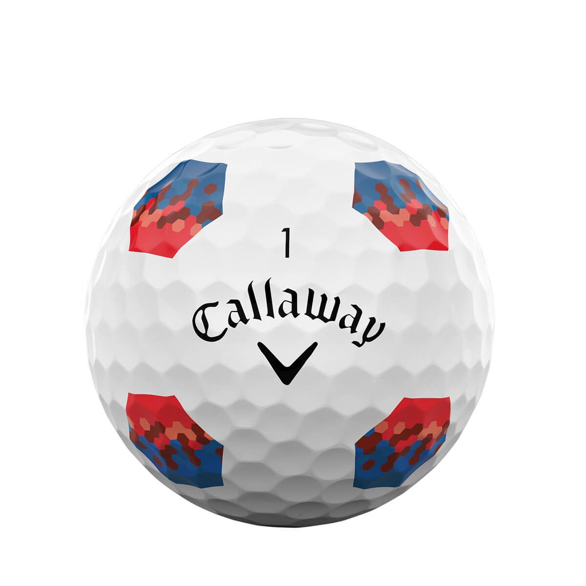 キャロウェイ　クロム ツアーX トゥルートラック 2024年モデル　ゴルフボール　1ダース（12球入り） トゥルートラック レッド/ブルー 詳細3