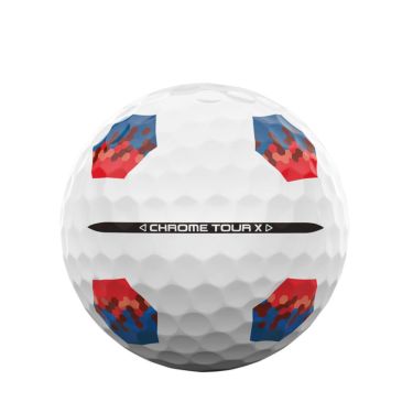 キャロウェイ　クロム ツアーX トゥルートラック 2024年モデル　ゴルフボール　1ダース（12球入り） トゥルートラック レッド/ブルー 詳細4