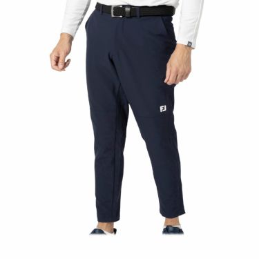 フットジョイ FootJoy　メンズ 撥水 ロゴデザイン ストレッチ アンクルパンツ FJ-F24-P03　2024年モデル ネイビー（32247）