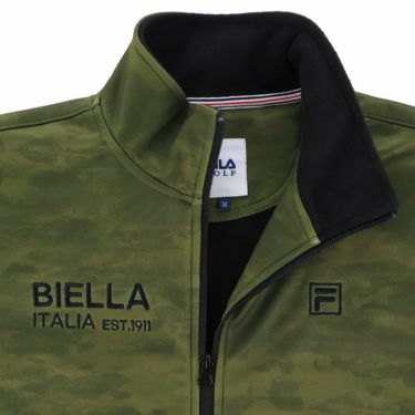 フィラ FILA　メンズ 防風 カモフラージュ柄 ストレッチ ボンディング 裏フリース 長袖 フルジップ ブルゾン 784-290Y 詳細4