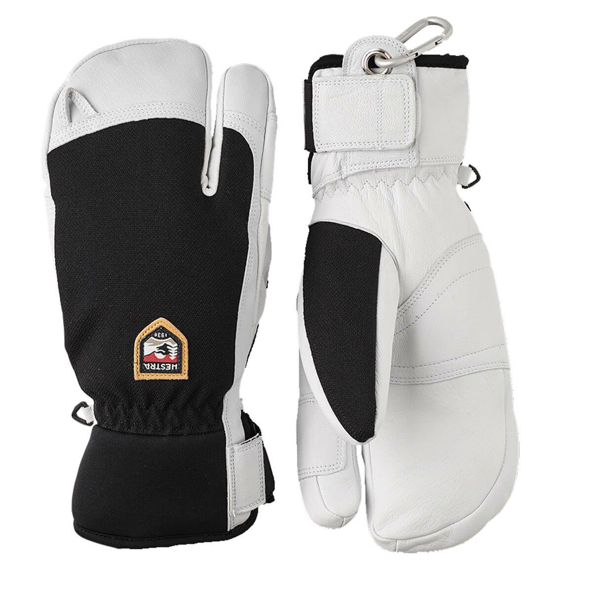 ヘストラ HESTRA　Army Leather Patrol 3-Finger アーミー レザー パトロール　スリーフィンガー Black　スキーグローブ 2025-2026