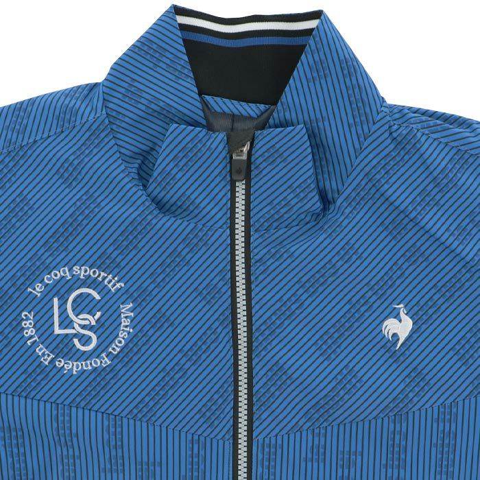 ルコック Le coq sportif　メンズ 撥水 防風 ロゴデザイン 総柄プリント ストレッチ 長袖 フルジップ ブルゾン LG4FWB05M　2024年モデル 詳細6