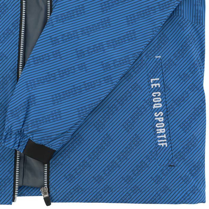 ルコック Le coq sportif　メンズ 撥水 防風 ロゴデザイン 総柄プリント ストレッチ 長袖 フルジップ ブルゾン LG4FWB05M　2024年モデル 詳細8