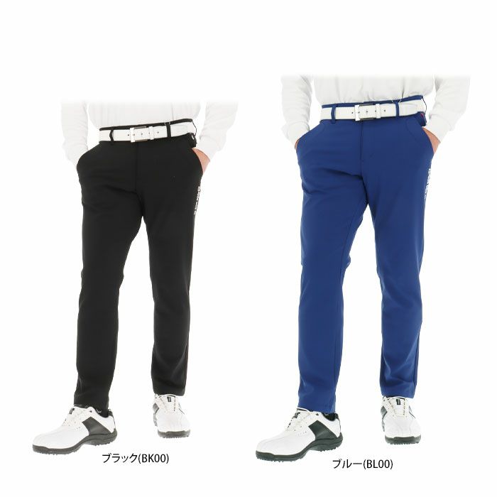 ルコック Le coq sportif　メンズ 撥水 防風 ロゴデザイン ストレッチ テーパード 9分丈 パンツ LG4FLP54M　2024年モデル 詳細1