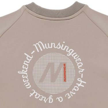 マンシングウェア Munsingwear　レディース ENVOY バックプリント 裏起毛 ストレッチ 長袖 クルーネック スウェット プルオーバー MG4FSW52L　2024年モデル 詳細4