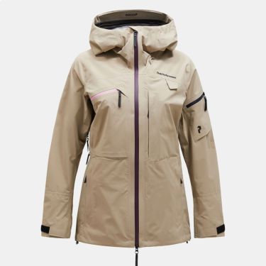 ピークパフォーマンス PEAK PERFORMANCE　スキーウェア ウーマンズ アルパインゴアテックスジャケット W Alpine Gore-Tex Jacket G78051 2024-2025 AVID BEIGE