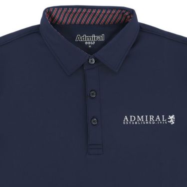 アドミラル Admiral　メンズ 裏起毛 長袖 台衿 ポロシャツ ADMA482　2024年モデル 詳細3