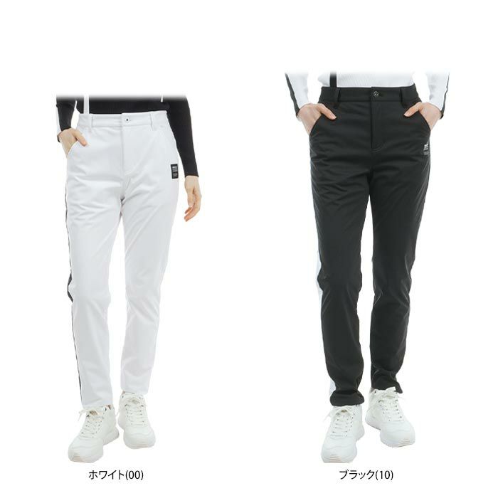 アドミラル Admiral　レディース 撥水 サイドライン ロゴプリント 防風 ストレッチ 裏フリース ボンディング ロングパンツ ADLA479　2024年モデル [裾上げ対応1●] 詳細1