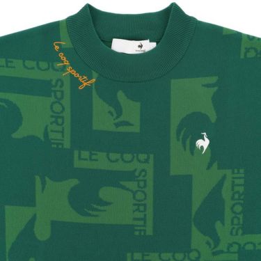 ルコック Le coq sportif　レディース コラージュ柄 ジャガード 長袖 モックネック セーター LG4FST00L　2024年モデル 詳細3